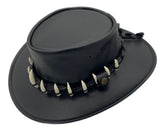A Black Lightning Jack 11 Croc Teeth Hat