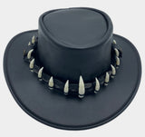 A Black Lightning Jack 11 Croc Teeth Hat