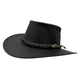 Jacaru 1150 Kangaroo Breeze Hat with braided band on a white background