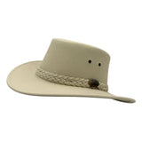 Jacaru 1180 Sand Soaker Hat with braided band on a white background