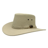Jacaru Sand Soaker Breeze Hat with braided band on a white background