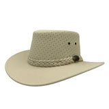 Jacaru Sand Soaker Breeze Hat with braided band on a white background