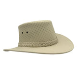 Jacaru Sand Soaker Breeze Hat with braided band on a white background