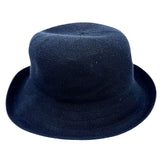 navy Jacaru 1506 Knitted Bucket Hat - Large Brim