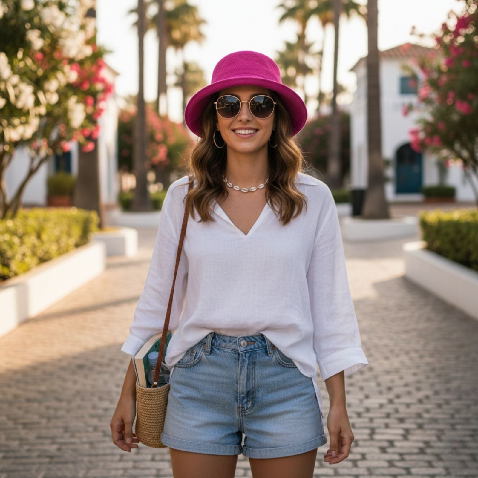 Jacaru 1506 Knitted Bucket Hat - Large Brim