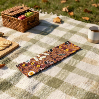 Jacaru 1674 Cotton Scarf Bush Tucker (Aboriginal design)