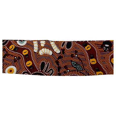 Jacaru 1674 Cotton Scarf Bush Tucker (Aboriginal design)