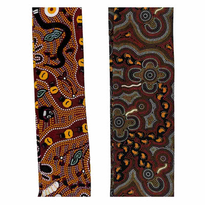 Jacaru Bush Tucker and Walkabout scarves displayed together