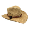 Jacaru 1818H Straw Cowboy Hat with small Shells