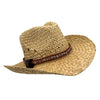 Jacaru 1818H Straw Cowboy Hat with small Shells