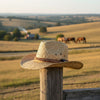Jacaru 1818H Straw Cowboy Hat with small Shells