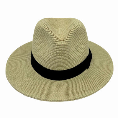 Jacaru 1880 Panama Hat Natural with black ribbon