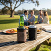 Jacaru 5069 wine cooler with shoulder strap and wool lining