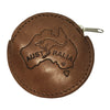 Jacaru 5530 Coin Purse with Australia Map, Kangaroo Leather