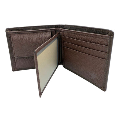 Jacaru 5786 Kangaroo Leather Flap Wallet Men's