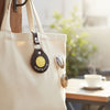 Jacaru 6401 Keyring Round with 'Coin', Leather