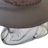 Close-up view showing the detailed mesh net and hat design