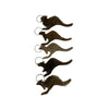 Jacaru kangaroo fur keyring set in multiple colours
