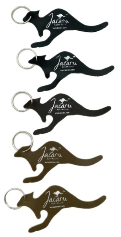 Jacaru 6526 Key Ring Kangaroo Shape 5-pack