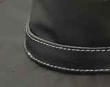 Jacaru 6538 Plain Leather Hatband with decorative stitching