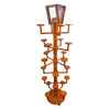 Jacaru 7818 Premium Wooden Tree Hat Stand w Mirror 24 arms