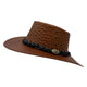 Jacaru Auburn Brown Ostrich Hat