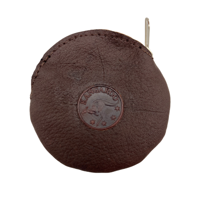 Jacaru 5535 Coin Purse Round, Kangaroo Leather
