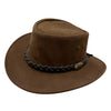 Brown Jacaru 1301 Suede Children's leather hat