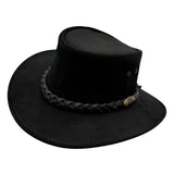 Black Jacaru 1301 Suede Children's leather hat