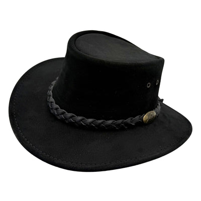Black Jacaru 1301 Suede Children's leather hat