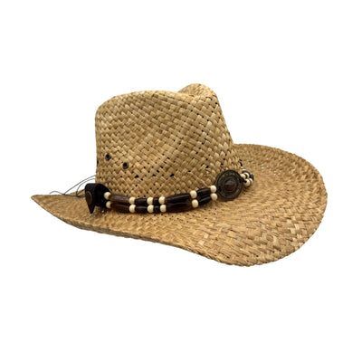 Natural Jacaru Straw Cowboy Hat