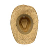 Natural Jacaru Straw Cowboy Hat with Turquoise beads