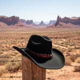 black Jacaru 1846 Mustang Wool Felt Special Edition Hat in outdoor 