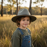 Boy wearing Stone Jacaru 1847 Outback Fedora