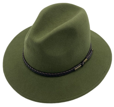 Chive Green Jacaru 1847 Outback Fedora