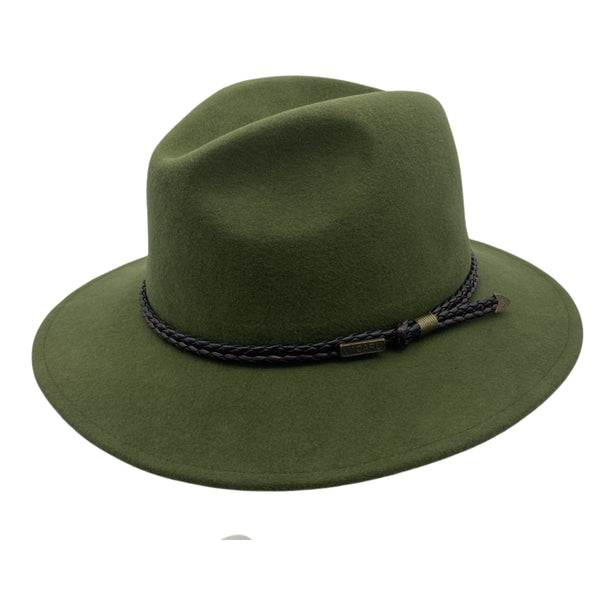 Chive Green Jacaru 1847 Outback Fedora