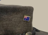 Australia flag hatpin on Jacaru hat
