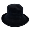 black Jacaru 1506 Knitted Bucket Hat - Large Brim