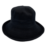 black Jacaru 1506 Knitted Bucket Hat - Large Brim