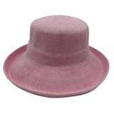 pink Jacaru 1506 Knitted Bucket Hat - Large Brim