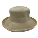 sand color Jacaru 1506 Knitted Bucket Hat - Large Brim