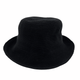 black Jacaru 1507 Knitted Bucket Hat with Small Brim