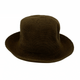 brown Jacaru 1507 Knitted Bucket Hat with Small Brim