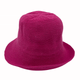 pink Jacaru 1507 Knitted Bucket Hat with Small Brim