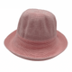 pink Jacaru 1507 Knitted Bucket Hat with Small Brim
