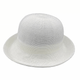 white Jacaru 1507 Knitted Bucket Hat with Small Brim