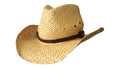 Jacaru 1818F Straw Cowboy Hat with Croc Band