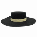 Jacaru 1879 Ladies Wide Brim Hat Black