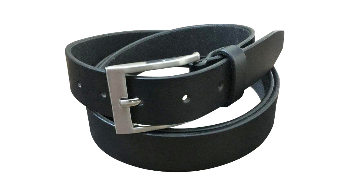 Jacaru 6010 Classic Ladies Leather Belt 30mm in black