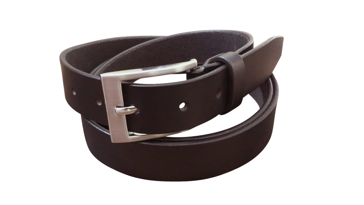 Jacaru 6012 Classic Ladies Leather Belt 30mm in brown